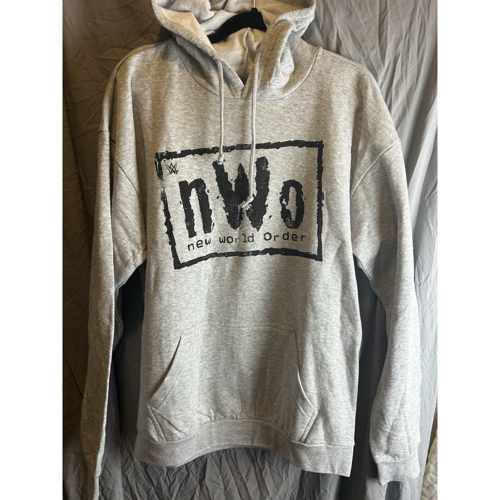 WWE Large New World Order Vintage Hoodie Gray Large New